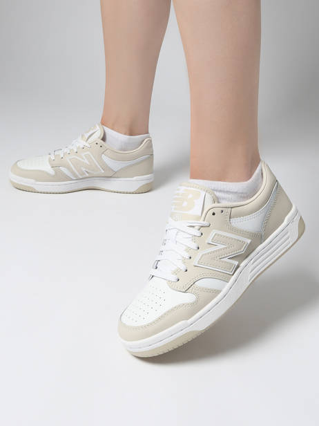 Sneakers Uit Leder New balance Wit boy BB480LBB ander zicht 1